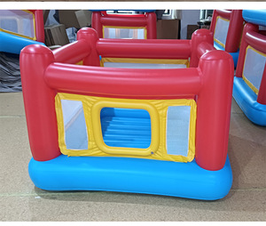 Château gonflable pour enfants JOSEN Family Kids en PVC épais, capacité 300 kg, dimensions 150x150x130 cm, maison de saut extérieure écologique - Product Image 1
