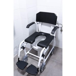 เก้าอี้อาบน้ำแบบมีล้อสีดำ KMINA สำหรับเช่ารายเดือน - Product Image 5
