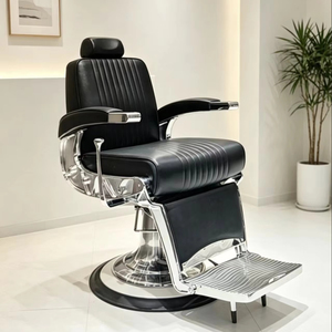 Chaise de barbier de haute qualité pour salon de coiffure, chaise de barbier classique robuste à vérin hydraulique pour la vente en gros - Product Image 6