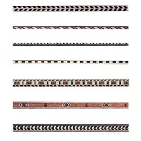 Bordure de guitare en bois coloré, bande de purfling en bois