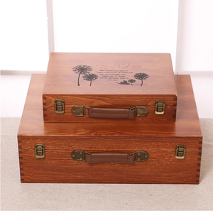 Polished Pine Wood Storage Box With a Lockable Flip Lid for <strong>Memory</strong> Gift Jewelry Cigar <strong>Keepsakes</strong> Decorative Stash Boxes - Product Image 6