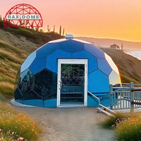 RAXDOME Tente dôme en verre igloo hexagonal de luxe pour l'extérieur 6m pour une utilisation quatre saisons