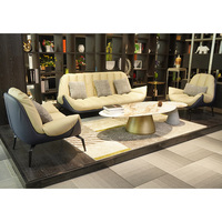 Meubles de bureau en cuir personnalisés de luxe design moderne commercial contemporain de direction Ensemble de canapés