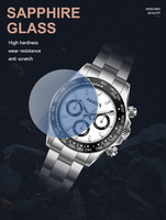 Montre sport de luxe de haute qualité pour homme, avec logo personnalisé, bracelet en acier inoxydable, étanche, nouvelle collection.
