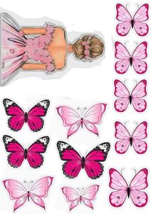 Nuovo stile colorato 3D farfalla Cake Topper compleanno della ragazza festa della mamma decorazione della <span class=keywords><strong>torta</strong></span> - Product Image 2