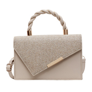 New Fashionable and Versatile Women's Crossbody <strong>Bag</strong>, <strong>Sparkling</strong> PU Leather Cheap Handbag Shoulder <strong>Bag</strong> - Product Image 3