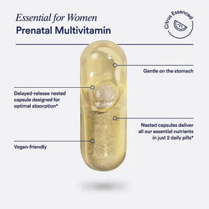 Cápsulas de vitaminas prenatales personalizadas 18 vitaminas y minerales con 200 MG DHA para antes, durante y después <span class=keywords><strong>del</strong></span> <span class=keywords><strong>embarazo</strong></span> + cápsulas duras suaves - Product Image 2
