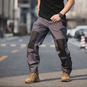 <span class=keywords><strong>Verano</strong></span> Trekking Senderismo Casual Cargo Pantalones <span class=keywords><strong>Trabajo</strong></span> Rodillas Parche Verde Hombres Pantalones tácticos impermeables - Product Image 5