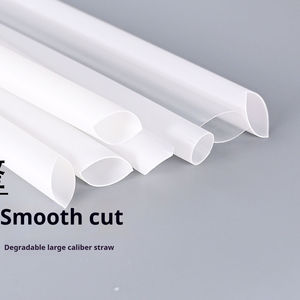 Offre Spéciale emballé individuellement 190mm 210mm 230mm 250mm pailles PLA jetables paille biodégradable pour thé Boba - Product Image 4