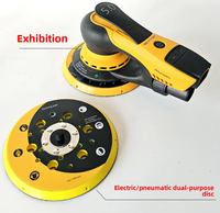 Plateaux de polissage pour voiture Moka, tampons de ponçage à sec perforés de 6 pouces, disques abrasifs pneumatiques de 150 mm avec support en velours et adhésifs