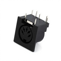 Connecteur rectangulaire DS-5 à 5 broches, prise femelle DIN avec contact en laiton, directement de l'usine HX