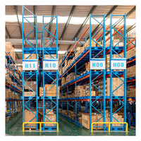 Système d'étagères de stockage frigorifique robuste sur mesure de 2,7 m, finition thermolaquée, niveaux réglables pour usage industriel