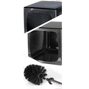 Brosse de toilette avec support mural pour la maison, sans angles morts, brosse de nettoyage de toilettes dédiée à la salle de bain - Product Image 2