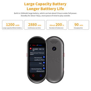 Dispositivo Traductor de Voz en Línea con IA Z8, Traductor de Idiomas Instantáneo Portátil Mini de 3 Pulgadas, Traductor de Fotos - Product Image 4
