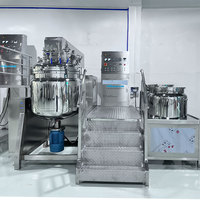 Machine de fabrication de crèmes, tubes et savons cosmétiques avec moteur de pompe et engrenage - Équipement de mélange électrique à chauffage vapeur haute sécurité