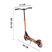 Trottinette à deux roues pour enfants, réglable en hauteur, pliable, portable, jouet de sport pour l'extérieur