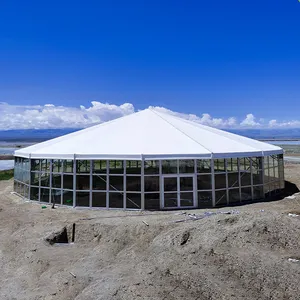 FEAMONT 맞춤형 헤비 듀티 PVC 알루미늄 전시 텐트 하이 퀄리티 야외 임시 창고 산업 저장 이벤트