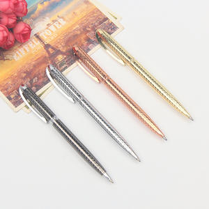 Stylo bille de luxe en métal de haute qualité avec logo gravé sur le corps, largeur d'écriture 1,0 mm - Product Image 2