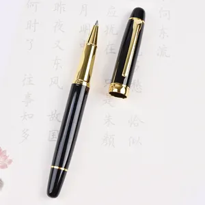 उच्च गुणवत्ता वाली धातु स्याही रोलर बॉल पेन लक्जरी ओएम कार्यकारी उपहार डिजाइन कस्टम लोगो के साथ पार्कर पेन