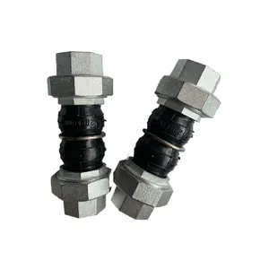 New Design Union Type Flexible Pipe Fittings Screws Threaded Rubber Expansion Joint