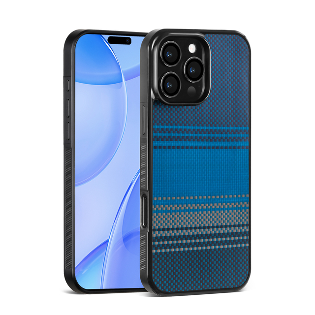 Luxury for Kevlar Style Shockproof Hard PC Case for iPhone 17/16 Pro Max Armor Custom Logo Wireless Mobile Phone Cover 13 Pro