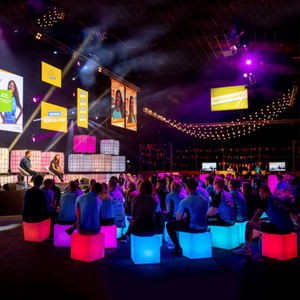 Venta al por mayor de plástico PE LED club nocturno taburete bar silla barra de luz silla <span class=keywords><strong>cubo</strong></span> asiento <span class=keywords><strong>cubo</strong></span> silla - Product Image 5