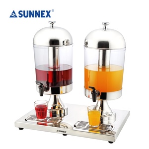 Sunnex-Équipement Buffet Élégant 16L, Base en Acier Inoxydable, Conteneur SAN, Distributeur de Boissons, Service de Jus pour Hôtel Restaurant - Product Image 2