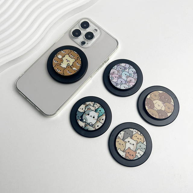 Cartoon Magnetic Griptok Poppings up Socket Magnetic Phone Grip Holder Custom Phone Socket Holder Grip for iPhone 16 Pro