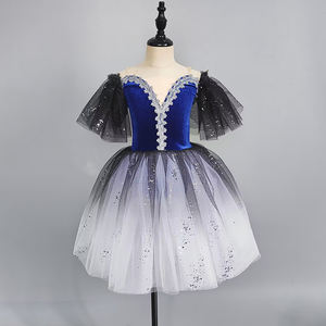 Robes de ballet pour filles, vêtements de scène, nouvelles paillettes, bretelles, 100% polyester, Chine - Product Image 4