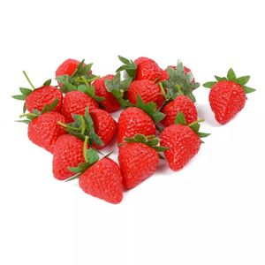 Fraises artificielles, simulation réaliste, fraises en plastique réalistes, <span class=keywords><strong>faux</strong></span> fruits - Product Image 6