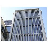 Wetterfestes Aluminium-Lamellenfenster mit Argon-Füllung und Dreifachverglasung aus Eisenarmem Glas für Wohngebäude