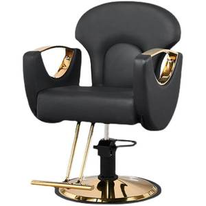 เก้าอี้ทำผมสีดำทอง แบรนด์ Black&Gold Beauty รุ่นโมเดิร์น สำหรับร้านสปาและซาลอน เหมาะสำหรับช่างตัดผม - Product Image 4