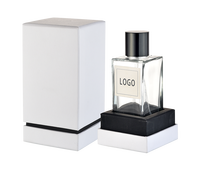 Emballage de bouteille de parfum en or de luxe personnalisé de 50ml 100ml avec bouchon magnétique et atomiseur et emballage sous pression