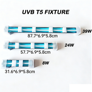 หลอดไฟ UVB T5 HO สำหรับสัตว์เลื้อยคลาน พร้อมตัวสะท้อนแสง ให้แสงสว่างสูง สำหรับตู้เลี้ยงสัตว์เลื้อยคลาน เช่น บีร์ดเดอร์ดราก้อน - Product Image 1
