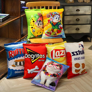 Commercio all'ingrosso Super Soft 3D Stampa Cibo Peluche Cuscino Cioccolato Spuntino Cuscino - Product Image 3