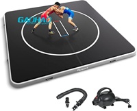 Tapis gonflable GAOHAO SPORTS 10' x 10' pour la lutte, les arts martiaux, la gymnastique et le MMA, matelas pneumatique