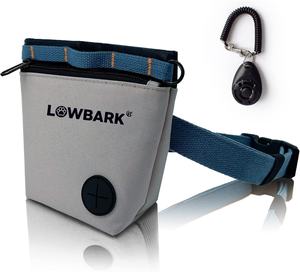 Qiqu Bolsa de golosinas para perros personalizada con <span class=keywords><strong>Clicker</strong></span> de entrenamiento para mascotas, Kit de bolsa de golosinas para entrenamiento de perros, entrenamiento manos libres con cierre magnético - Product Image 1