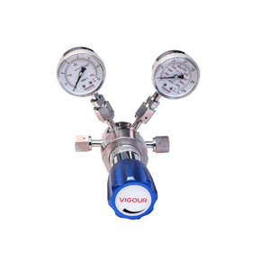 Régulateur de pression manuel à un étage UHP Max 3500psi SS316L avec magnétoscope 1/4 3/8 et connexion de soudure de tube pour le gaz - Product Image 1