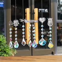 Cristal papillon libellule abeille arbre attrape-soleil arc-en-ciel fabricant suspendu pour fenêtre