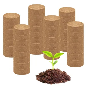 Compressed Coco Coir Fiber Potting Soil- Coir Medium Coconut Soil Coir Bricks for Indoors or Outdoors Bonsai Herbs