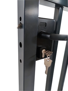 Charnières de portail piétonnier en acier forgé réglables <span class=keywords><strong>MRT</strong></span> Design, tube carré, portail manuel à bascule - Product Image 5