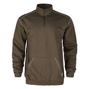 Chemise de sécurité ignifuge en maille brossée, mélange acrylique, conforme NFPA2112, vêtements de travail, poids personnalisable, couture surjetée - Product Image 2