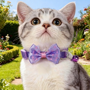 可调节环保防水快拆软点铃铛项圈，适合狗猫，7 种颜色，多用途宠物用品 - Product Image 4