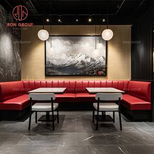 Juego <span class=keywords><strong>de</strong></span> Muebles Comerciales Modernos <span class=keywords><strong>de</strong></span> Lujo con Asiento <span class=keywords><strong>de</strong></span> Terciopelo Rojo y Blanco, Sofá, <span class=keywords><strong>Silla</strong></span> y <span class=keywords><strong>Mesa</strong></span> <span class=keywords><strong>de</strong></span> Mármol Blanco <span class=keywords><strong>para</strong></span> Restaurante, Hotel, Cafetería - Product Image 3