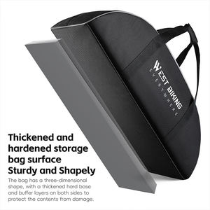 Sac de guidon léger grande capacité WEST BIKING OEM/ODM en polyester imperméable et épaissi pour vélo et entraîneur de vélo - Product Image 5