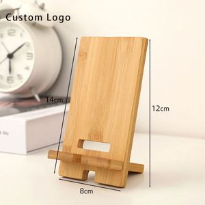 Adjustable Phone Stand Portable Wooden Mobile <b>Holder</b> for Desk - Product Image 2