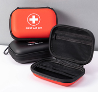Sac de rangement pour premiers secours résistant à l'eau en EVA rigide avec poches en filet pour la maison, les voyages en plein air et les situations d'urgence