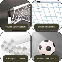 2 filets avec ballon Vente en gros Football Sports Mini filet de but de football portable Poteau préscolaire Équipement de jeu intérieur Jouets de sport pour enfants