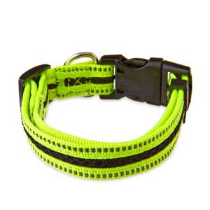 Vibrant Life Collier réfléchissant réglable pour chien, jaune néon et noir, petit - Product Image 6