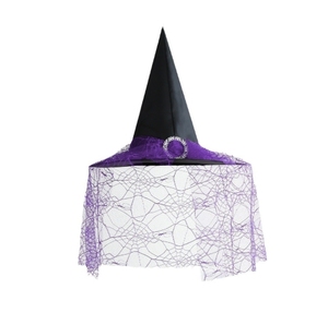 Halloween <strong>Witch</strong> Hat Decoration Props <strong>Adult</strong> and Child <strong>Costume</strong> Role Play Makeup Oxford Fabric New Style New Year - Product Image 5